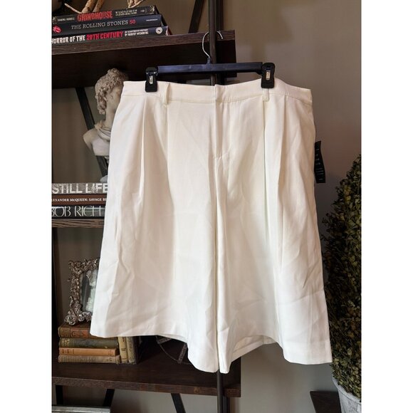 retrofete Alyson Low Waist Wide Leg Short White Womens Size XL - Picture 5 of 11
